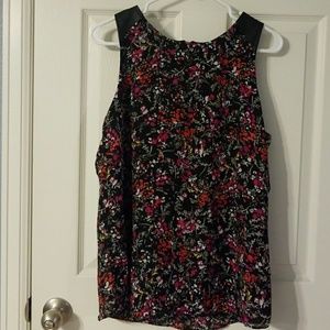 Banana Republic Floral Zip Tank